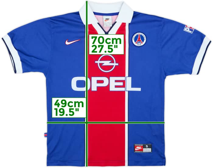 1997-98 Paris Saint-Germain Home Shirt Simone #9 - 7/10 - (S)