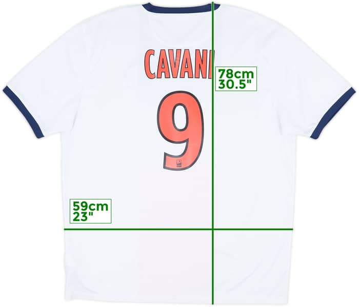 2013-14 Paris Saint-Germain Away Shirt Cavani #9 - 6/10 - (XL)