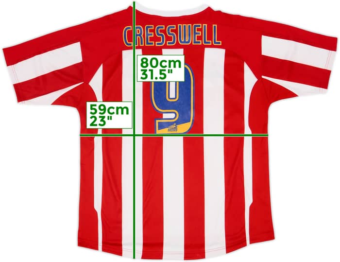 2007-08 Stoke City Home Shirt Cresswell #9 - 6/10 - (XXL)