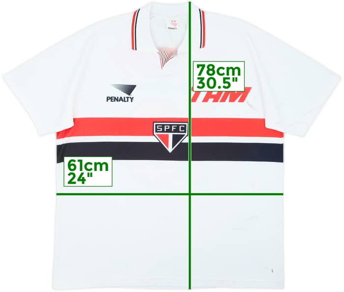 1993 Sao Paulo Home Shirt #10 - 6/10 - (XL)
