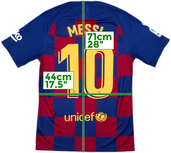 2019-20 Barcelona Home Shirt Messi #10 - 8/10 - (S)