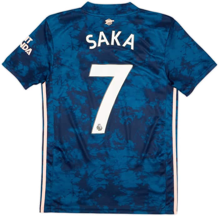 Camiseta de la tercera equipación del Arsenal 2020-21 Saka #7 - 10/10 - (XS)