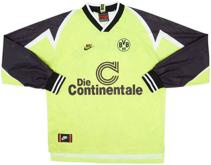 1995-96 Borussia Dortmund Home L/S Shirt - 5/10 - (XL)