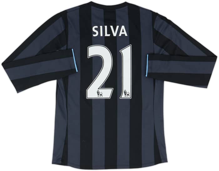 2012-13 Manchester City Third L/S Shirt Silva #21 - 5/10 - (S)