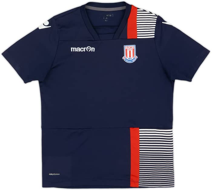 2017-18 Stoke City Macron Training Shirt - 8/10 - (L.Boys)