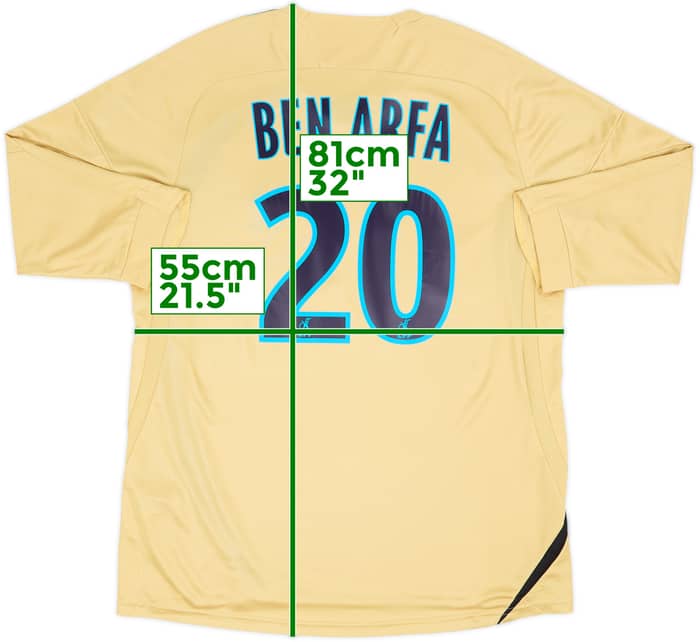 2008-09 Olympique Marseille Third Shirt Ben Arfa #20 - 8/10 - (L)