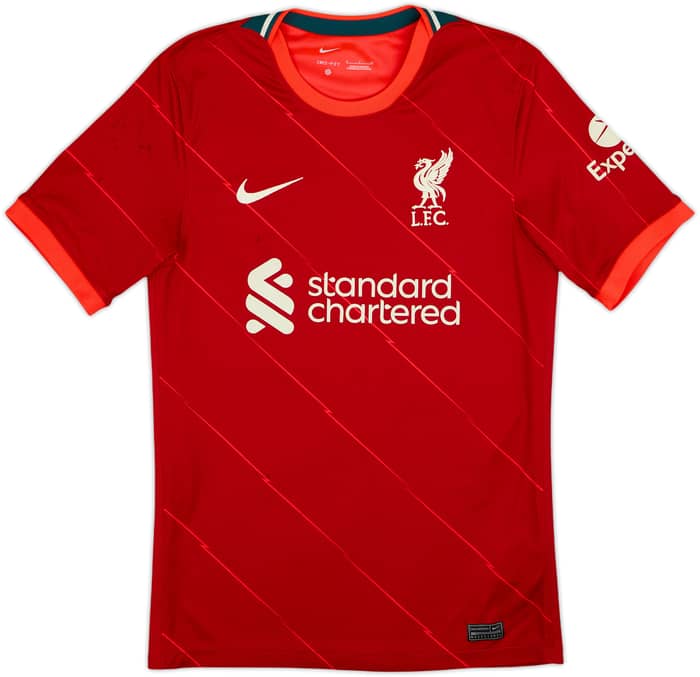 2021-22 Liverpool Home Shirt M.Salah #11 - 5/10 - (S)
