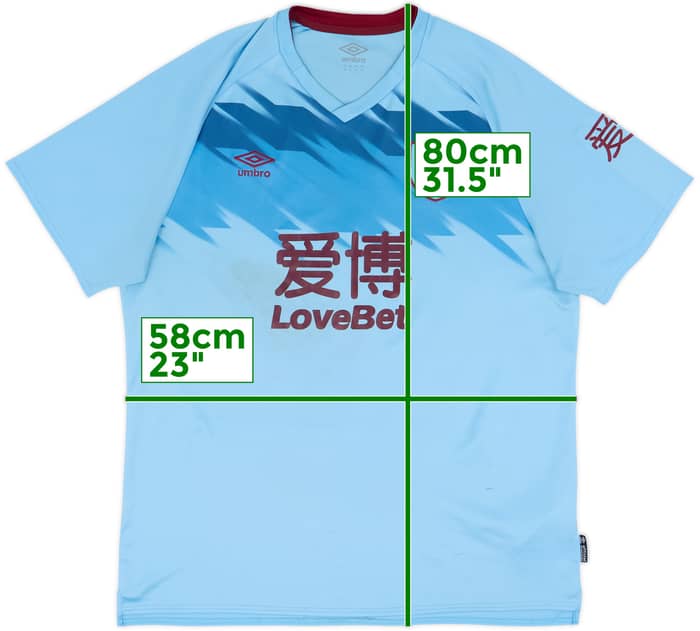 Camiseta de visitante del Burnley 2019-20 - 6/10 - (XXL)