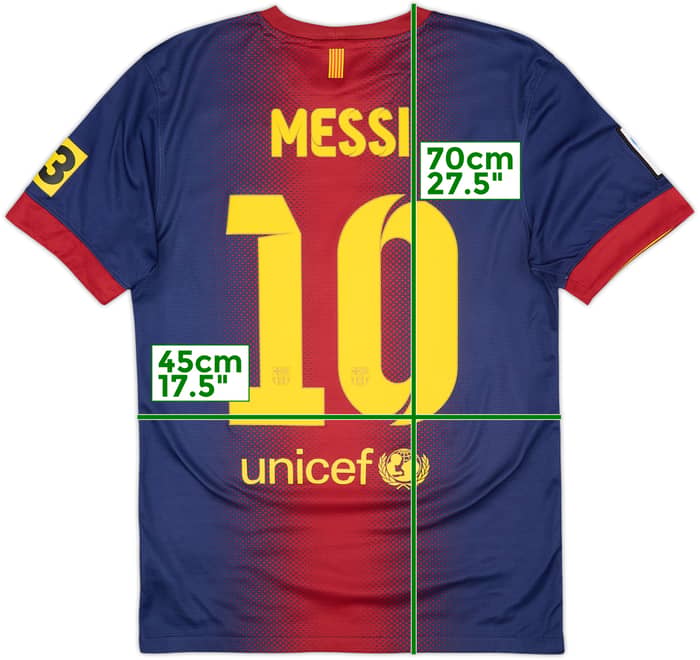 2012-13 Barcelona Camiseta Local Messi #10 - 6/10 - (S)