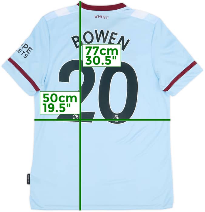 2021-22 West Ham Away Shirt Bowen #20 - 8/10 - (L)