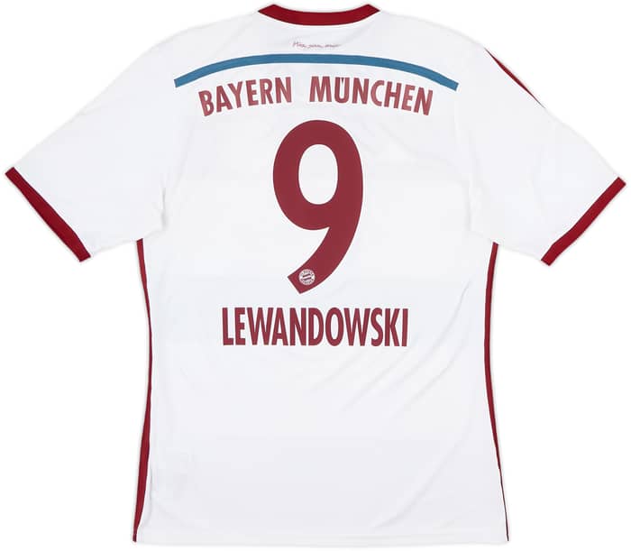2014-15 Bayern Múnich Visitante Camiseta Lewandowski #9 - 7/10 - (M)