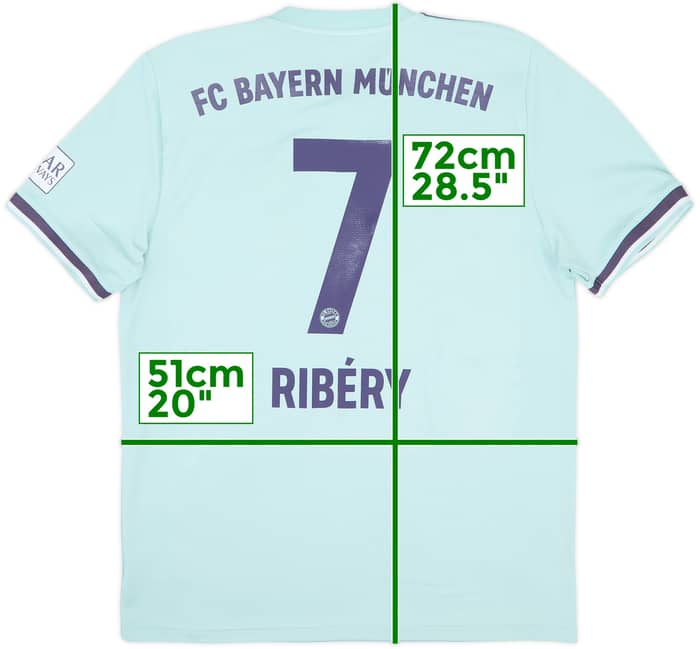 2018-19 Bayern Munich Away Shirt Ribery #7 - 8/10 - (L)
