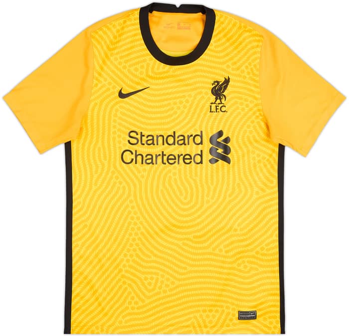 2020-21 Liverpool GK S/S Shirt A.Becker #1 - 7/10 - (M)