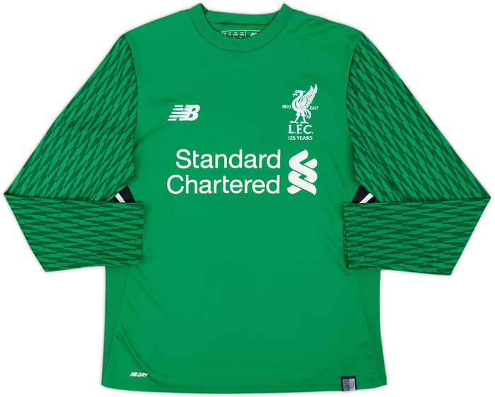 2017-18 Liverpool '125 Years' GK Shirt - 8/10 - (M.Boys)