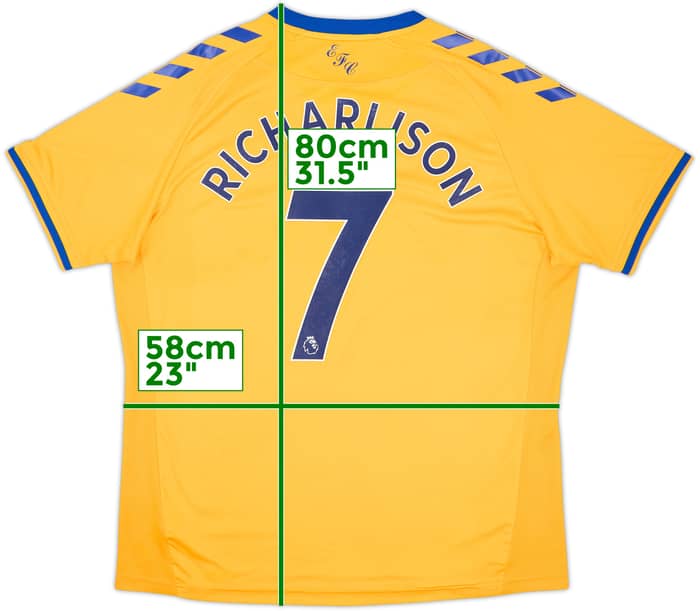 2020-21 Everton Away Shirt Richarlison #7 - 9/10 - (XXL)