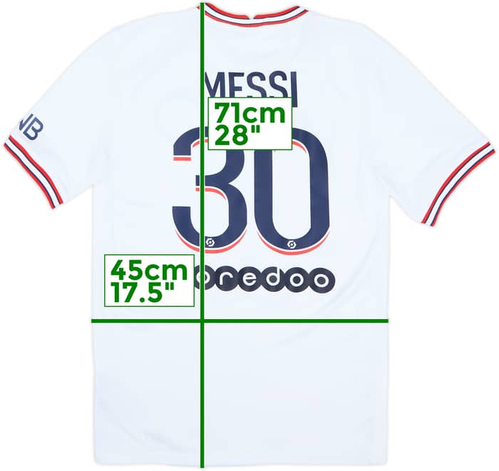 2021-22 Paris Saint-Germain Fourth Shirt Messi #30 - 8/10 - (XS)