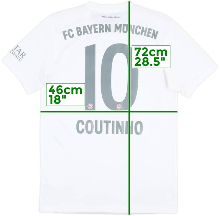 2019-20 Bayern Munich Away Shirt Coutinho #10 - 8/10 - (S)