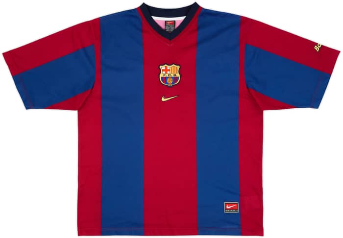 1998-00 Barcelona Basic Home Shirt Rivaldo #11 - 9/10 - (L)