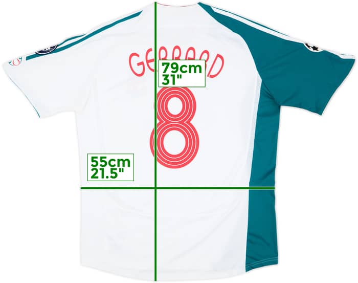 2006-07 Liverpool Tercera Camiseta Gerrard #8 - 6/10 - (L)