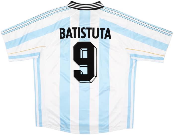 1998-99 Argentina Home Shirt Batistuta #9 - 7/10 - (XL)