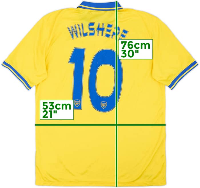 2013-14 Arsenal Away Shirt Wilshere #10 - 6/10 - (L)