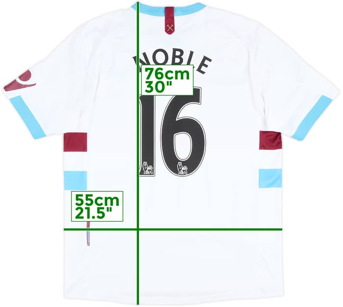2010-12 West Ham Away Shirt Noble #16 - 6/10 - (M)