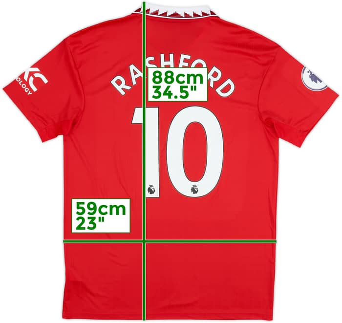 2022-23 Manchester United Home Shirt Rashford #10 - 10/10 - (L)
