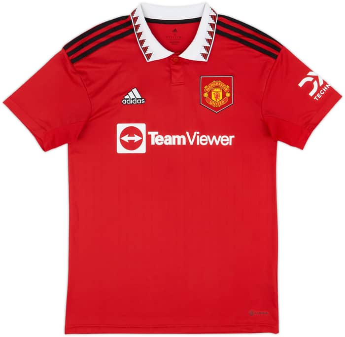2022-23 Manchester United Home Shirt Maguire #5 - 6/10 - (M)