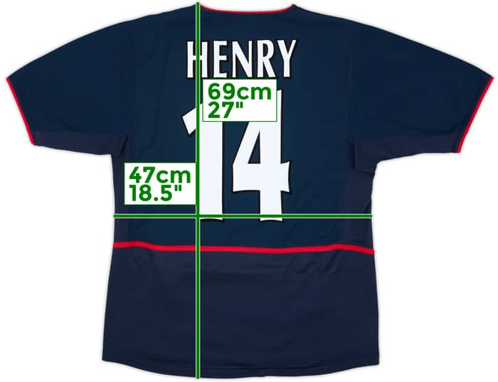 2002-04 Arsenal Away Shirt Henry #14 - 8/10 - (S)