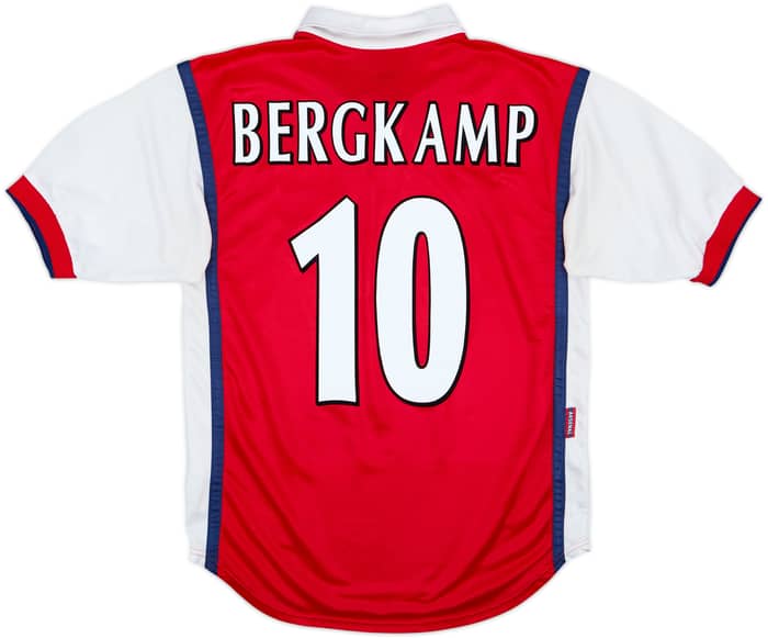 1998-99 Arsenal Home Shirt Bergkamp #10 - 8/10 - (S)