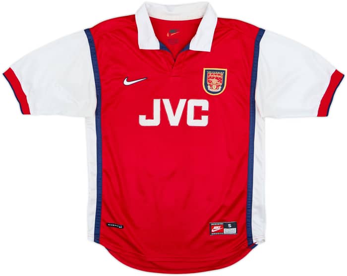 1998-99 Arsenal Home Shirt Bergkamp #10 - 8/10 - (S)