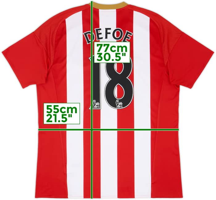 2016-17 Sunderland Home Shirt Defoe #18 - 8/10 - (L)