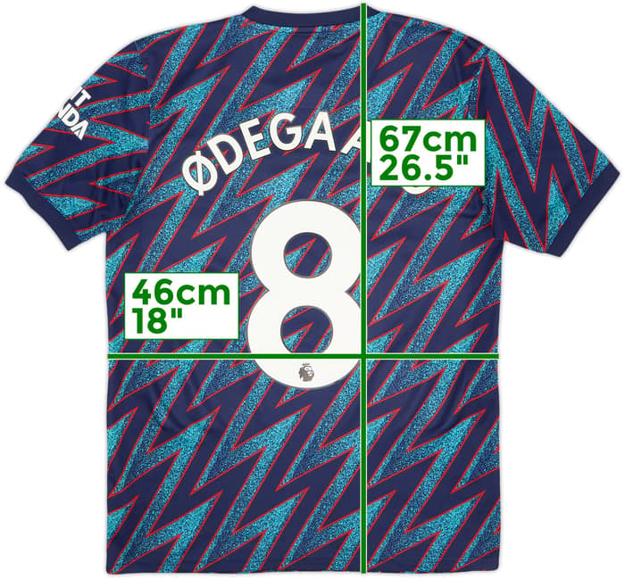 2021-22 Arsenal Third Shirt Odegaard #8 - 8/10 - (S)