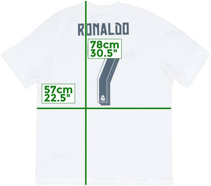 2015-16 Real Madrid Home Shirt Ronaldo #7 - 10/10 - (XL)