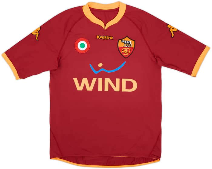 2009-10 Roma Home Shirt Totti #10 - 8/10 - (L)