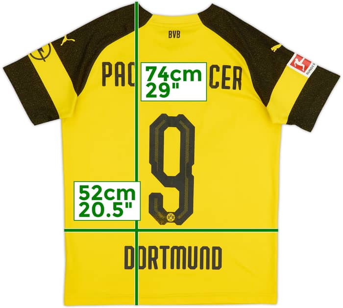 2018-19 Borussia Dortmund Home Shirt Paco Alcacer #9 - 6/10 - (XL.Boys)