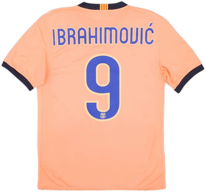 2009-10 Barcelona Away Shirt Ibrahimovic #9 - 9/10 - (S)