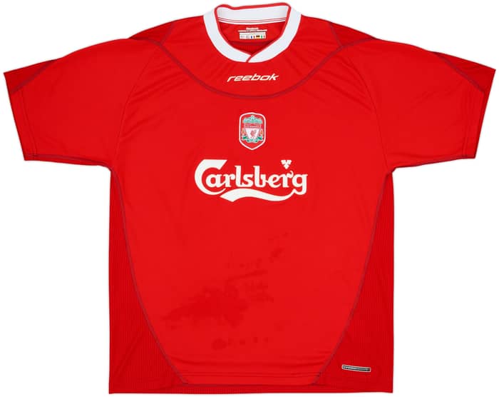 2002-04 Liverpool Home Shirt Gerrard #17 - 5/10 - (L)