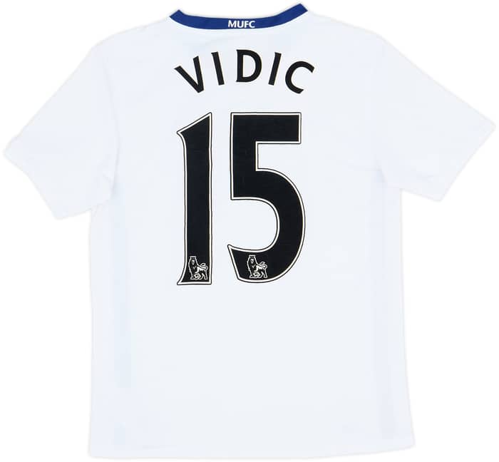 2008-10 Manchester United Away Shirt Vidic #15 - 8/10 - (XL.Boys)