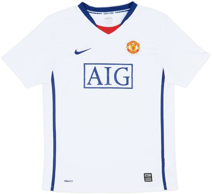 2008-10 Manchester United Away Shirt Vidic #15 - 8/10 - (XL.Boys)