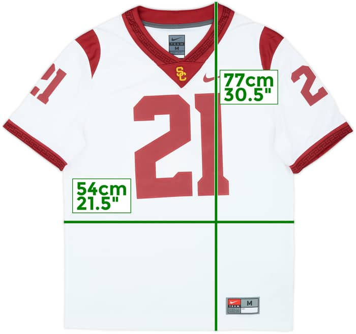 2018-21 USC Trojans Pola-Mao #21 Nike Away Jersey - 9/10 - (M)