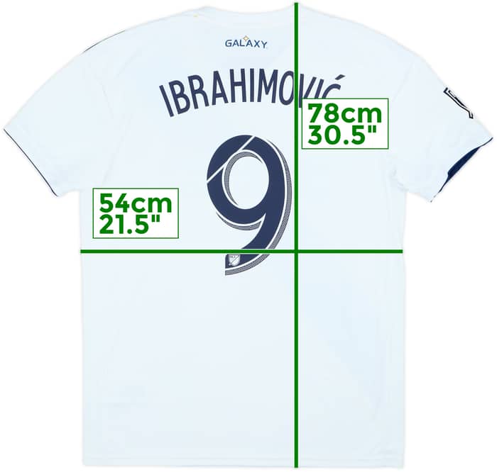 2018-20 LA Galaxy Home Shirt Ibrahimovic #9 - 8/10 - (L)