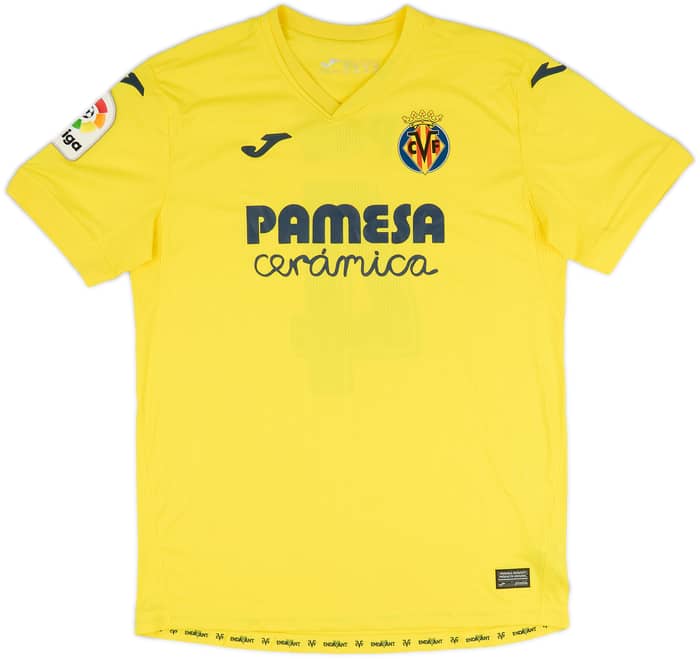 2021-22 Villarreal Home Shirt Pau #4 - 8/10 - (XL)