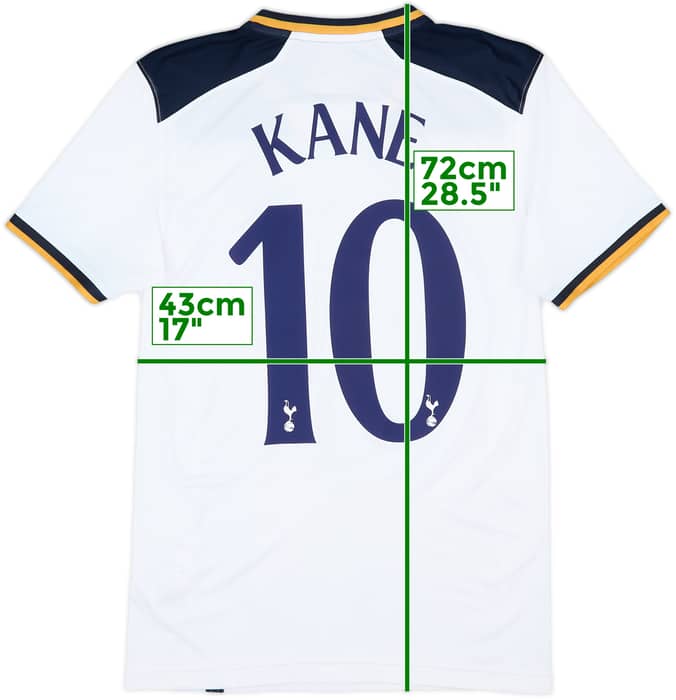2016-17 Tottenham Home Shirt Kane #10 - 8/10 - (S)