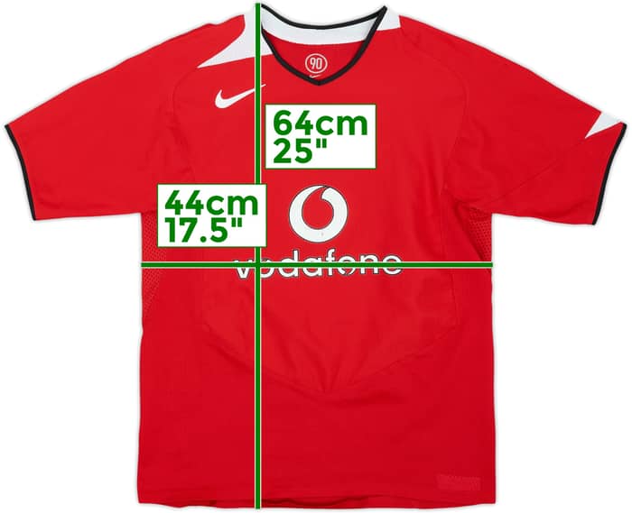 2004-06 Manchester United Home Shirt - 6/10 - (L.Boys)