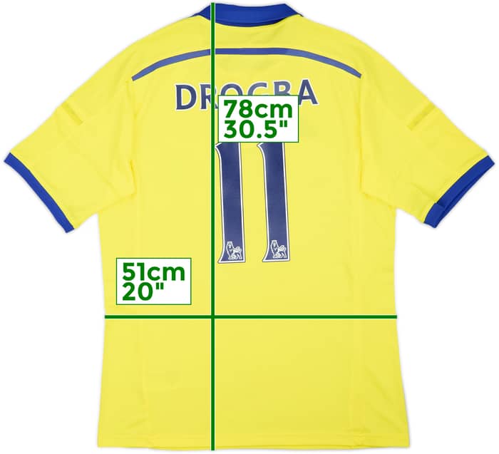 2014-15 Chelsea Away Shirt Drogba #11 - 10/10 - (M)