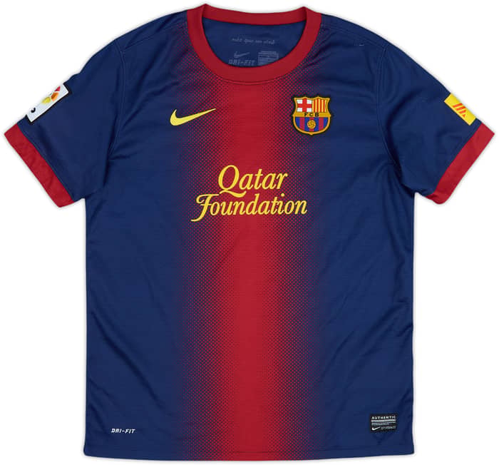 2012-13 Barcelona Home Shirt - 8/10 - (L.Boys)