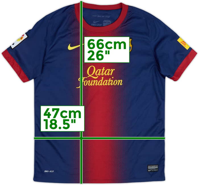 2012-13 Barcelona Home Shirt - 8/10 - (L.Boys)