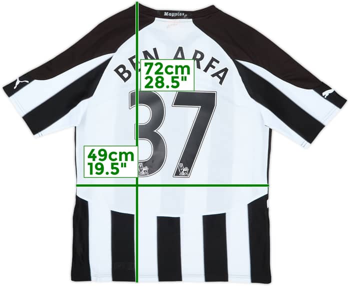 2010-11 Newcastle Home Shirt Ben Arfa #37 - 7/10 - (M)