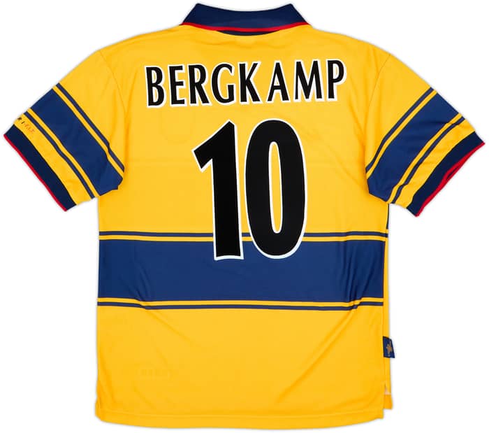 1997-99 Arsenal Away Shirt Bergkamp #10 - 8/10 - (M)
